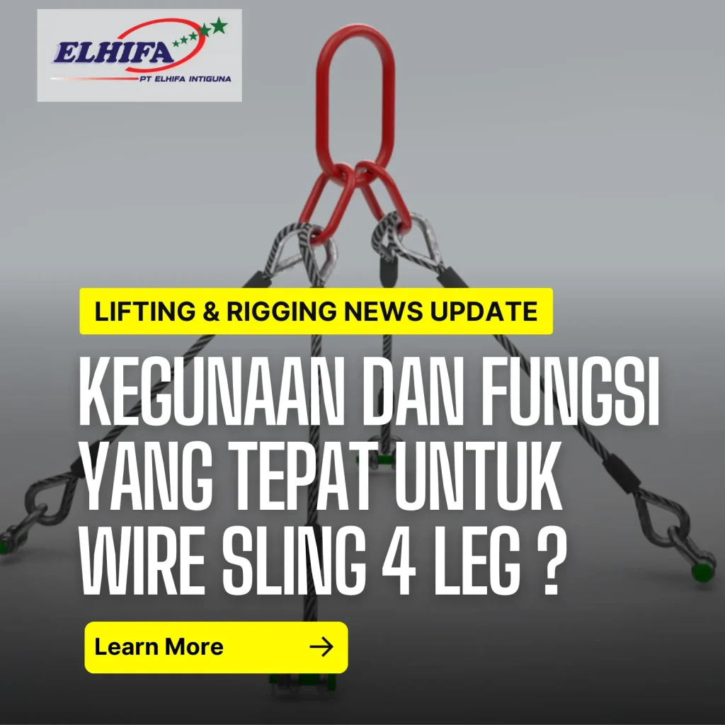 Wire rope sling 4leg
